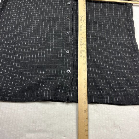 Chicos Design 3/4 Sleeve Button Down Shirt Plaid Casual Comfort Slit Top 2 LARGE - Picture 5 of 10